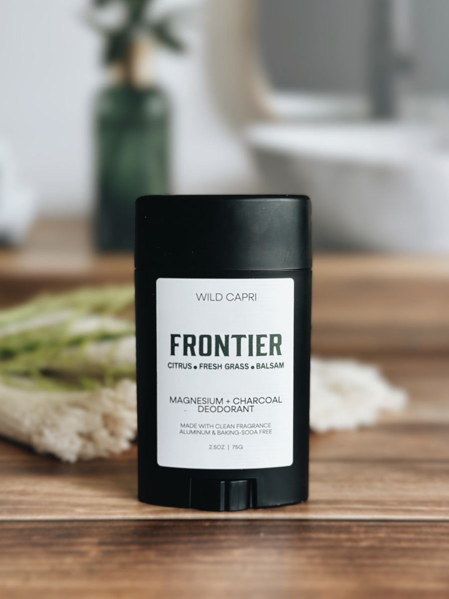 Frontier Magnesium & Charcoal Men's Deodorant – Wild Capri