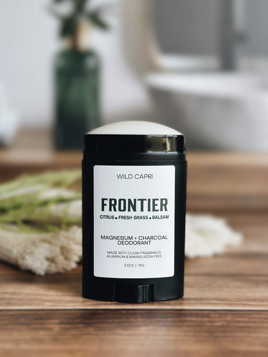 Frontier Magnesium & Charcoal Men's Deodorant – Wild Capri