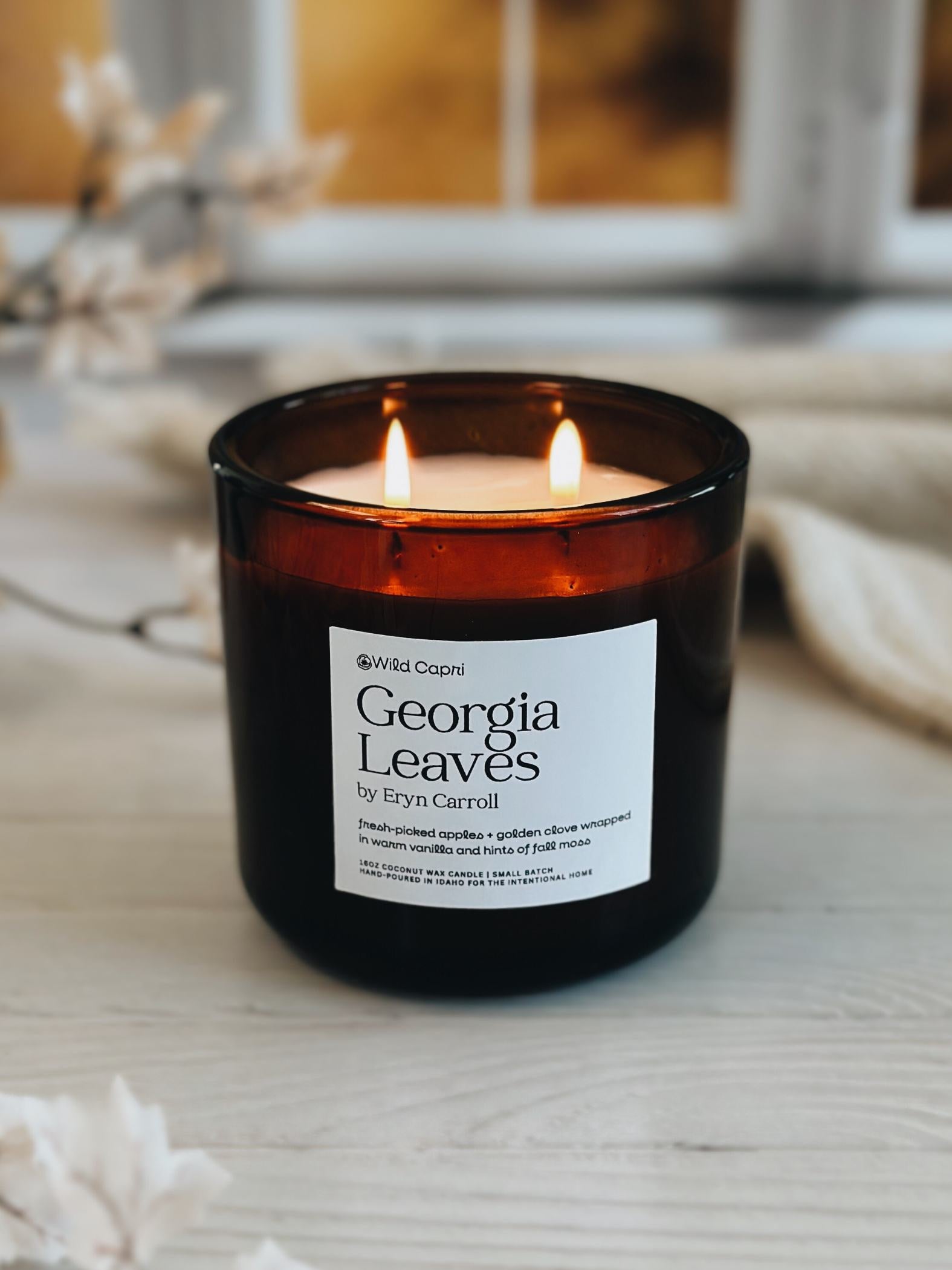 Georgia Leaves Candle by Eryn Carroll – Wild Capri