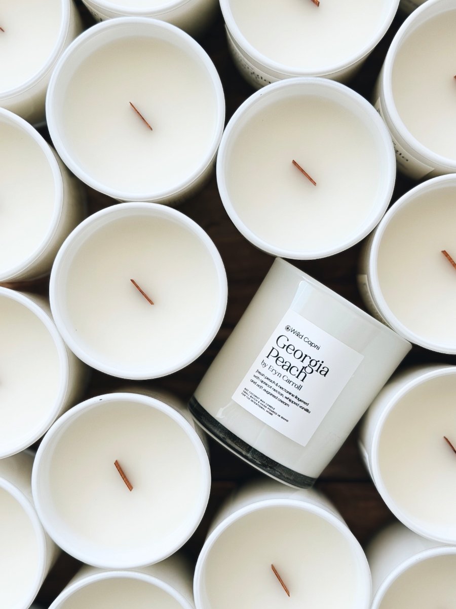 Georgia Peach Candle by Eryn Carroll – Wild Capri